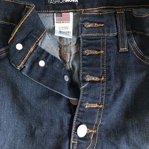 High waisted fashion nova jeans dark wash